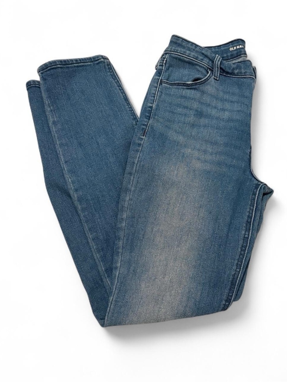 Old Navy High-Rise Straight Leg Blue Jeans, Gently used, Size 4